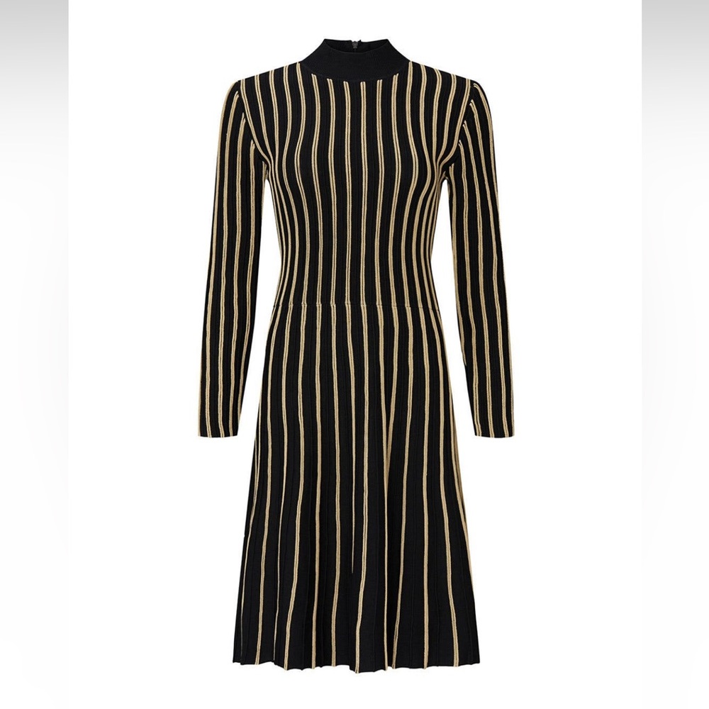 Rachel Roy Vertical Stripe Knit Dress